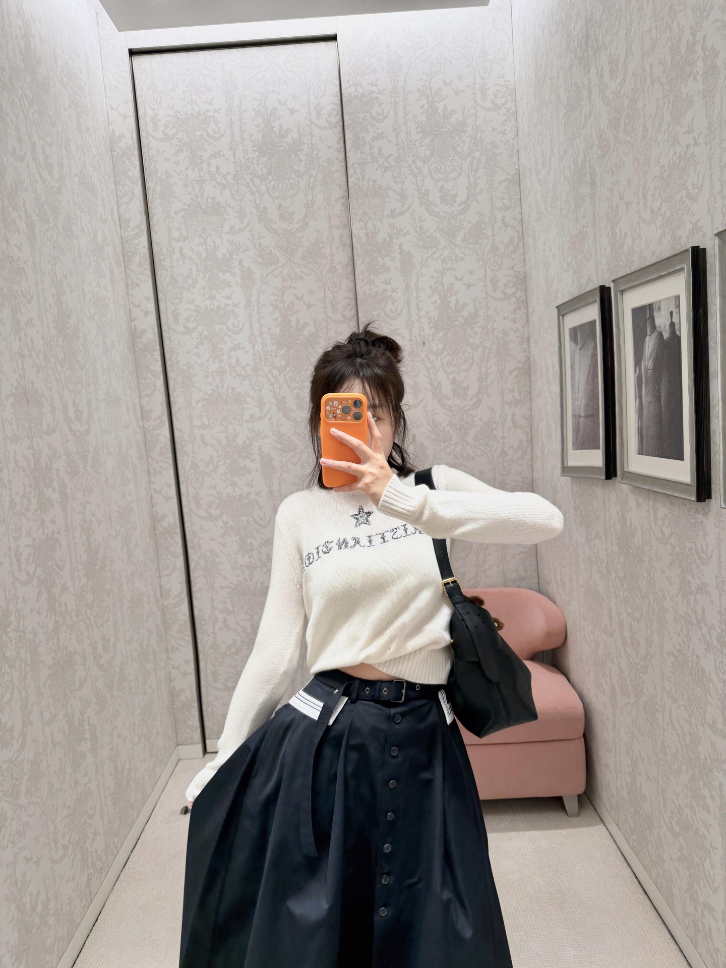 Dior 디오 행운 별 자수 로고 울 니트 1