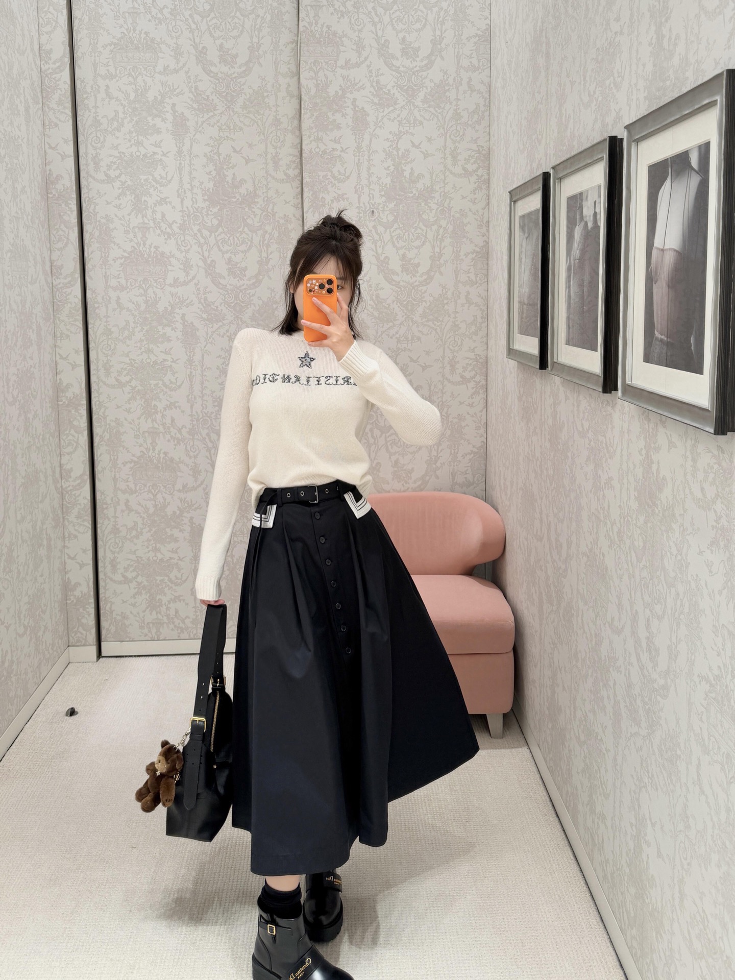 Dior 디오 행운 별 자수 로고 울 니트 3