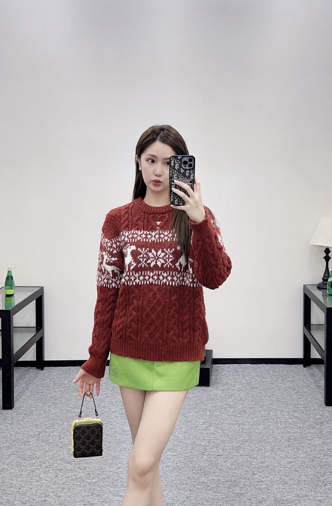 Dior 디올 페어아일 사슴 패턴 울 니트 1