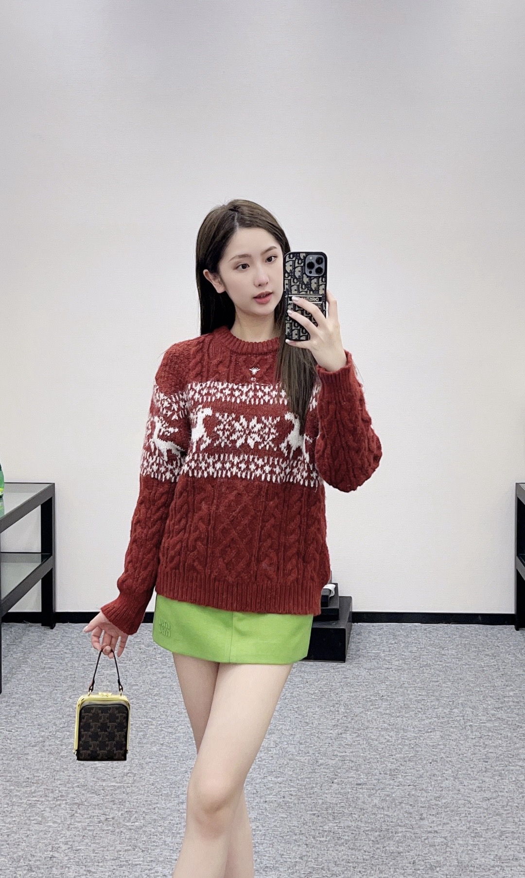 Dior 디올 페어아일 사슴 패턴 울 니트 2