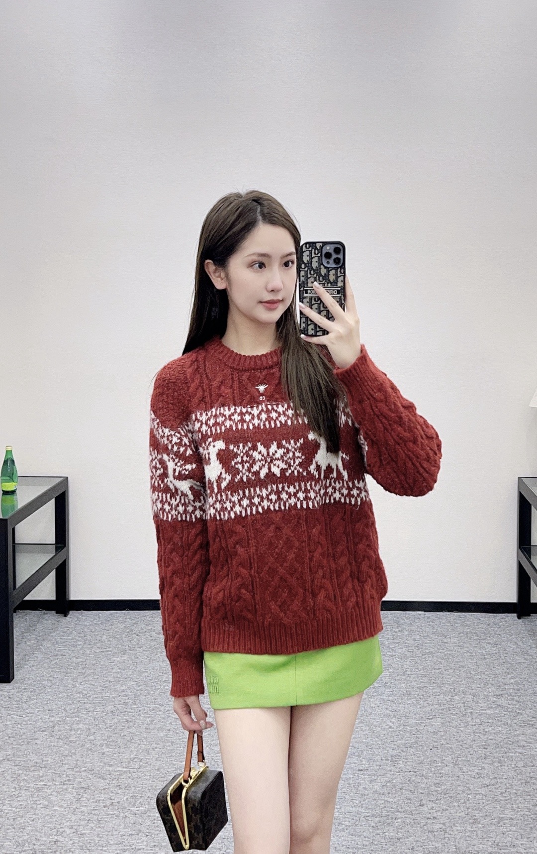 Dior 디올 페어아일 사슴 패턴 울 니트 4