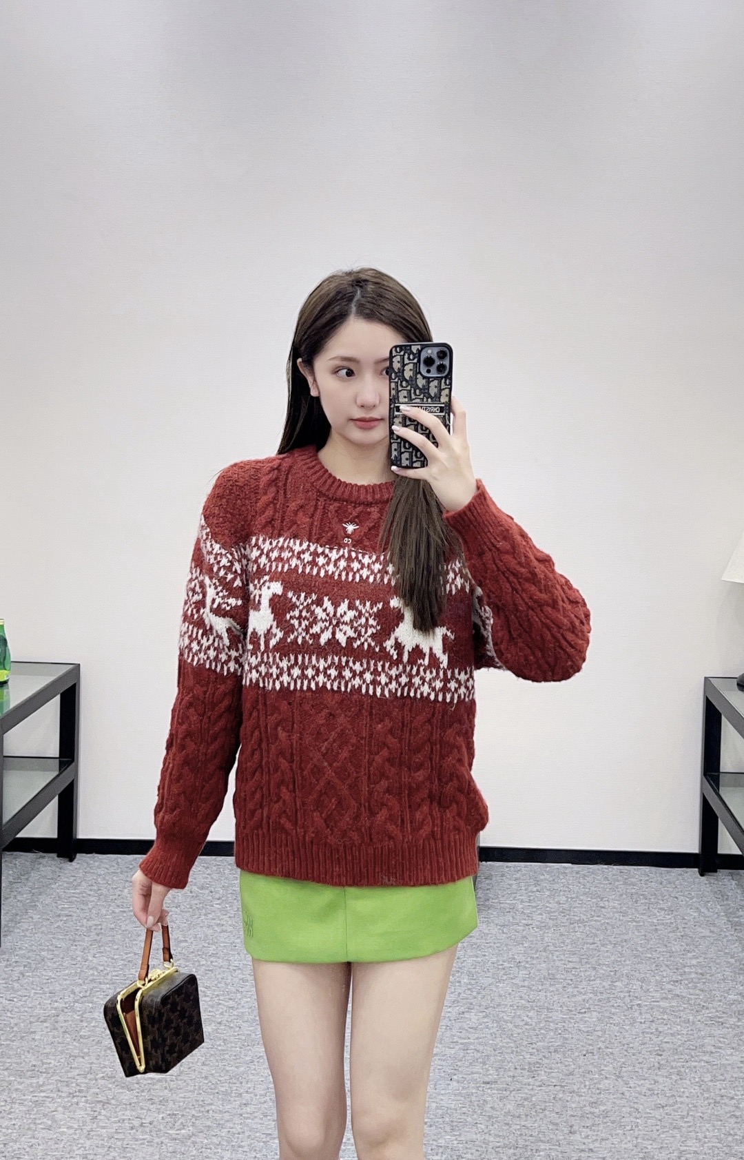 Dior 디올 페어아일 사슴 패턴 울 니트 5