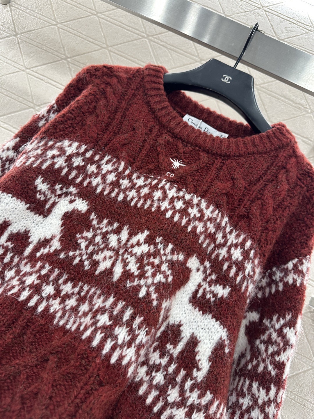Dior 디올 페어아일 사슴 패턴 울 니트 13