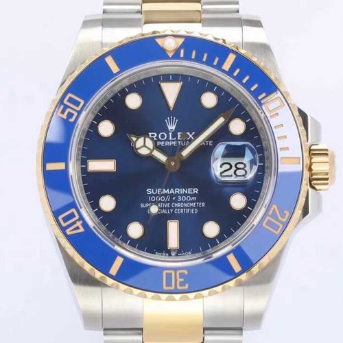 Rolex Submariner Date 41 Yellow Silver Blue Dial 롤렉스 서브마리너 데이트 옐로우 실버 블루 다이얼 41mm