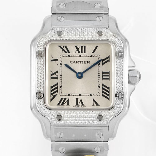 Cartier Santos de Cartier Medium Quartz 까르띠에 산토스 드 까르띠에 미디엄 쿼츠 27mm