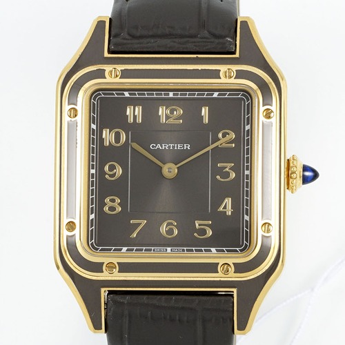 Cartier Santos Dumont Lacquer Dial Quartz 까르띠에 산토스 뒤몽 래커 다이얼 그레이 쿼츠 31.4 × 43.5mm