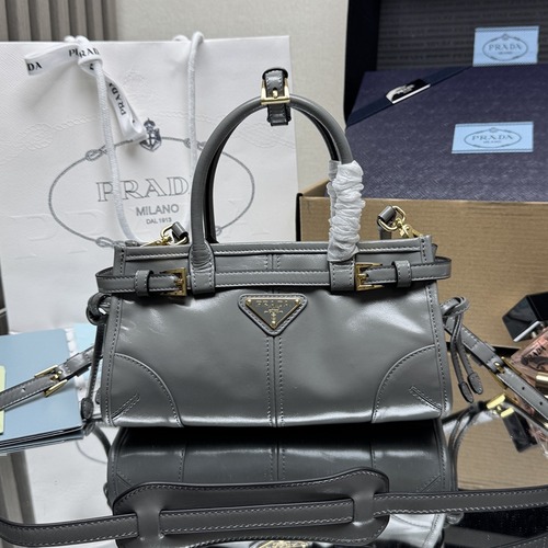 PRADA Re-Edition 1995 Mini Patent Leather 프라다 리에디션 1995 미니 페이턴트 레더 토트백 1BA486 버건디 23cm