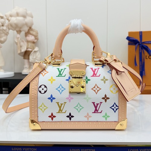 LOUIS VUITTON × TAKASHI MURAKAMI Speedy 루이 비통 × 다카시 무라카미 스피디 트렁크 20 멀티컬러 M27833  21.5cm