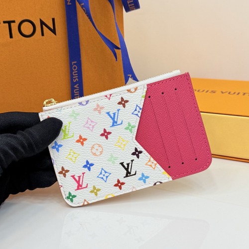 LOUIS VUITTON × TAKASHI MURAKAMI Romy Card Holder 루이비통 × 다카시 무라카미 로미 카드홀더 멀티컬러 M27706 12cm