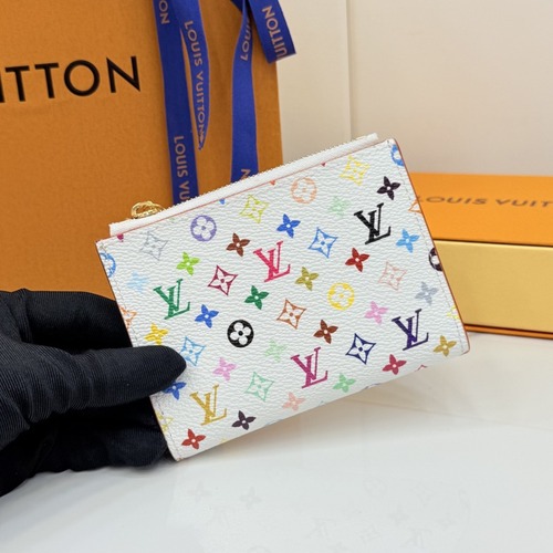LOUIS VUITTON × Takashi Murakami Lisa Wallet 루이비통 × 다카시 무라카미 리사 월렛 멀티컬러 M27736 11.5cm