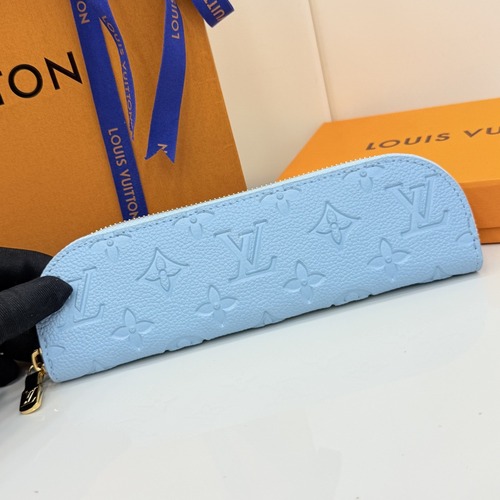 LOUIS VUITTON Charlotte Pencil Case 루이비통 샬롯 펜슬 케이스 모노그램 앙프렝뜨 스카이블루 GI1346 20cm