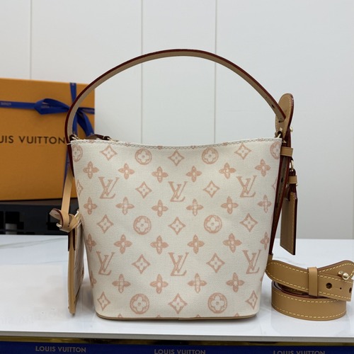 Louis Vuitton All In BB Bucket 루이비통 올 인 BB 버킷 백 M27529 M28355 모노그램 로망스 코팅 캔버스 베이지 18cm