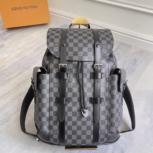 Louis Vuitton Christopher Backpack Damier Graphite Canvas 루이비통 크리스토퍼 백팩 다미에 그라파이트 캔버스 N41379 41cm