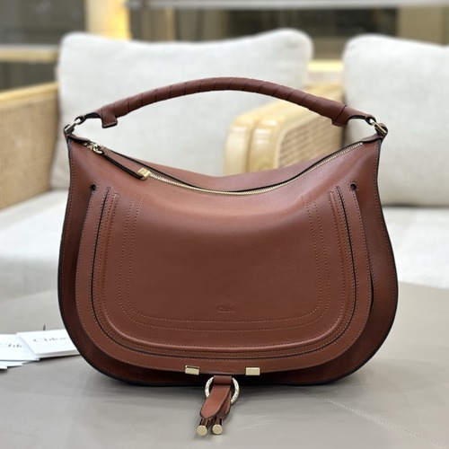 Chloé Marcie Hobo Bag Large 끌로에 마르씨 호보백 라지 1999-8 버건디 37cm