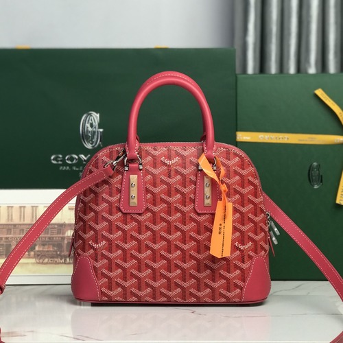 Goyard Vendôme Mini Tote Bag 고야드 방돔 미니 토트백 고야딘 코팅 캔버스 레드 23cm