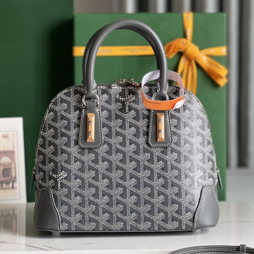 Goyard Vendôme Mini Tote Bag 고야드 방돔 미니 토트백 고야딘 코팅 캔버스 그레이 23cm