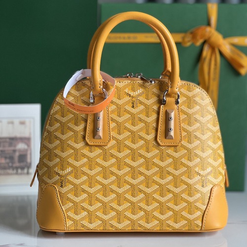 Goyard Vendôme Mini Tote Bag 고야드 방돔 미니 토트백 고야딘 코팅 캔버스 옐로우  23cm