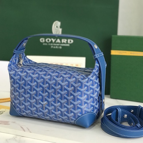 Goyard Boeing 25 Toiletry Pouch 고야드 보잉 25 토일레트리 파우치 블루 25cm