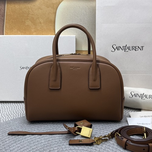 Saint Laurent Sac de Jour Small Grained Leather Tote 생로랑 삭드 주르 스몰 그레인 레더 토트백 851694 브라운 27CM