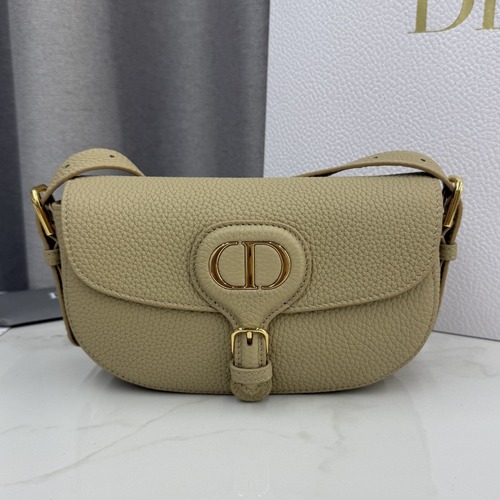 DIOR Bobby East-West Oblique Shoulder Bag 디올 바비 이스트-웨스트 카프스킨 오블리크 숄더백 베이지 21cm