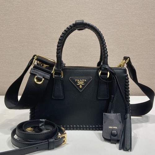Prada Galleria Mini Saffiano Leather Double Handle Bag 프라다 갤러리아 미니 사피아노 더블 핸들 토트백 1BA916 블랙 21cm