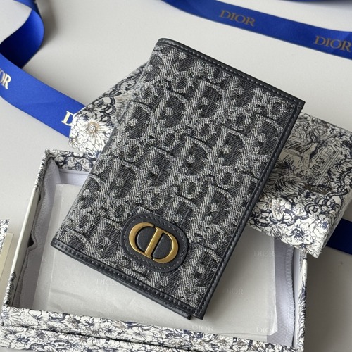 DIOR Oblique Passport Holder 디올 오블리크 패스포트 홀더 여권지갑 다크그레이