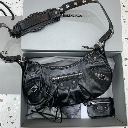 Balenciaga Le Cagole XS Shoulder Bag 발렌시아가 르 카골 XS 숄더백 180607 블랙 33cm