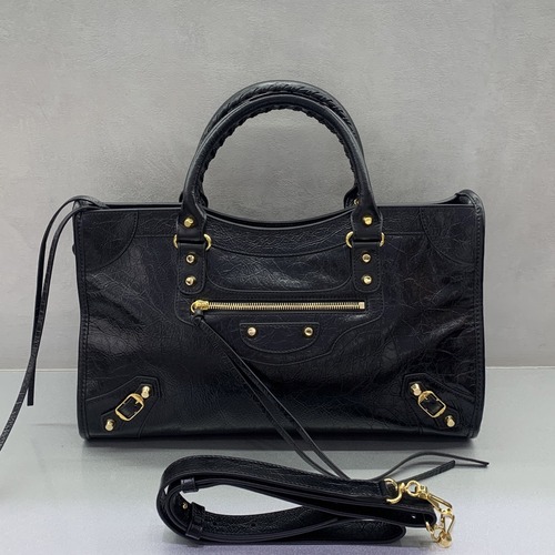 Balenciaga Le City Large Tote 발렌시아가 르 시티백 라지 토트백 블랙 골드 하드웨어 (모델 코드: 1157481180) 38cm