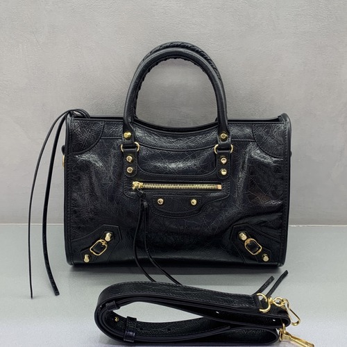 Balenciaga Le City Small Tote 발렌시아가 르 시티백 스몰 토트백 블랙 골드 하드웨어 (모델 코드: 0846691080) 30cm