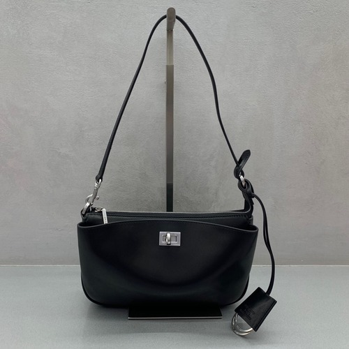 Balenciaga Rodeo Small Shoulder 발렌시아가 로데오 스몰 숄더백 탠 골드 하드웨어 (814112850) 블랙 은장 22cm