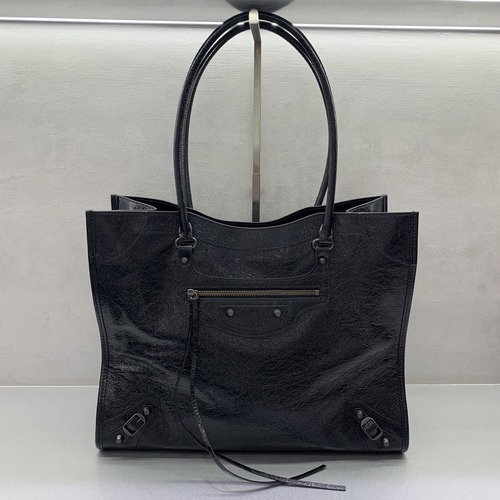 Balenciaga Le City Large Tote Bag 발렌시아가 르 시티백 라지 토트백 블랙 그레이하드웨어 (8526681080) 38.5cm