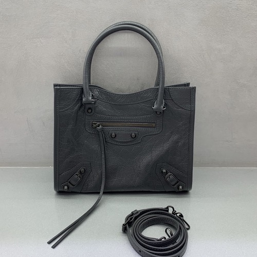 Balenciaga Le City Small Vertical Tote 발렌시아가 르 시티백 스몰 세로 토트백 스모그그레이 무광하드웨어 (852668900) 26cm