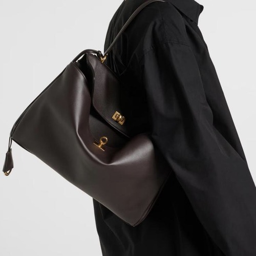 Balenciaga Rodeo Medium Top Handle Bag 발렌시아가 로데오 미디엄 탑핸들 백 78972 다크브라운 금장 35cm