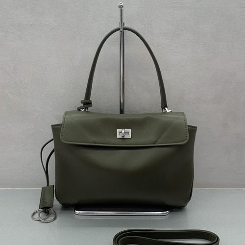 Balenciaga Rodeo Small Top Handle 발렌시아가 로데오 스몰 탑핸들백 78972 딥그린 금장 29cm