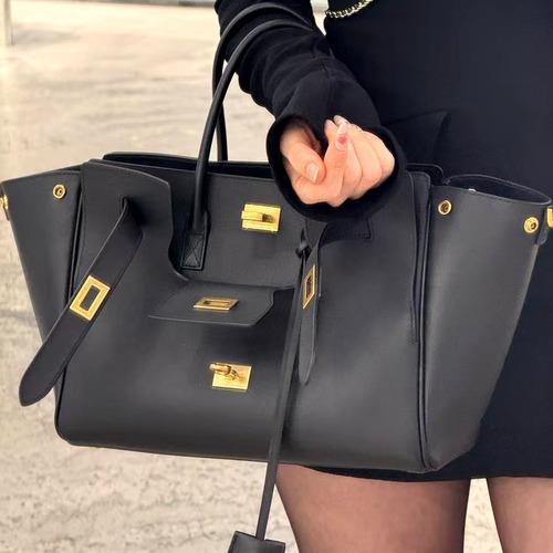 Balenciaga Bel Air Small 발렌시아가 벨에어 스몰 탑핸들백 78989 블랙 금장 30cm