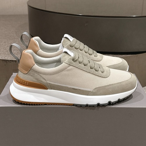 Brunello Cucinelli Leather Low Sneakers 브루넬로 쿠치넬리 가죽 로우 스니커즈 베이지