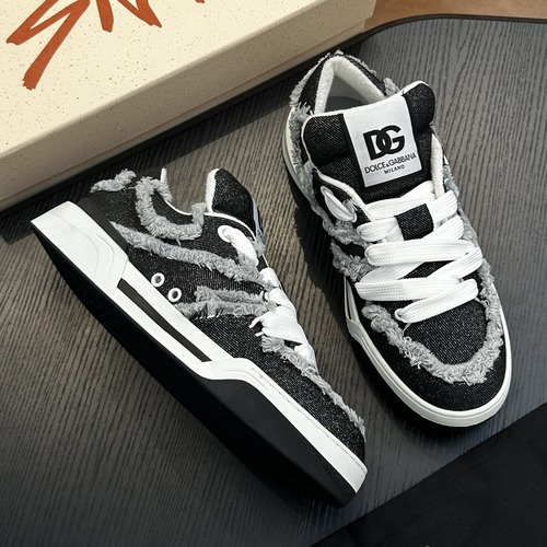 Dolce & Gabbana New Roma Low Sneakers 돌체앤가바나 뉴 로마 로우 스니커즈 블랙