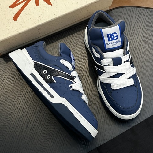 Dolce & Gabbana New Roma Low Sneakers 돌체앤가바나 뉴 로마 로우 스니커즈 네이비무광