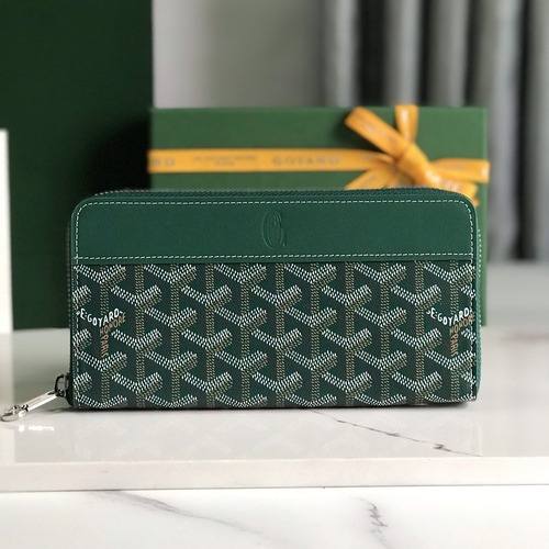 Goyard Matignon Long Zip Wallet 고야드 마티뇽 롱 지퍼 월렛 (MATIGNON) 그린 20cm