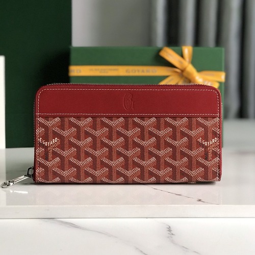 Goyard Matignon Long Zip Wallet 고야드 마티뇽 롱 지퍼 월렛 (MATIGNON) 버건디 20cm