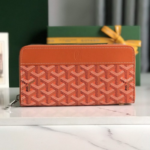 Goyard Matignon Long Zip Wallet 고야드 마티뇽 롱 지퍼 월렛 (MATIGNON) 오렌지 20cm