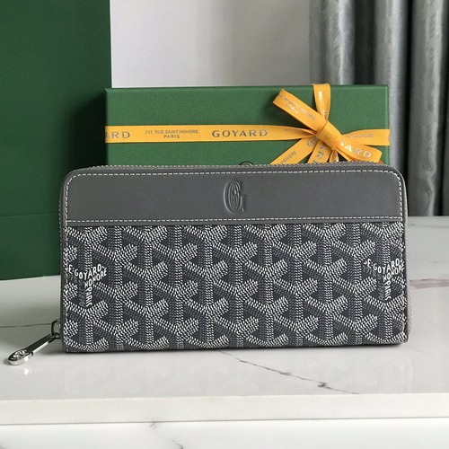 Goyard Matignon Long Zip Wallet 고야드 마티뇽 롱 지퍼 월렛 (MATIGNON) 그레이 20cm