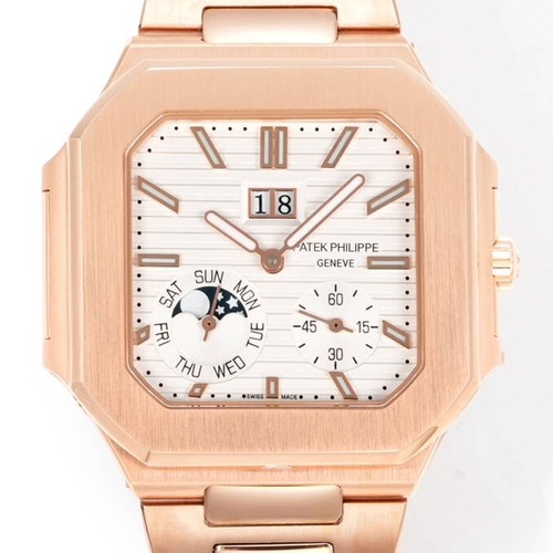 Patek Philippe Cubitus 5822 Stainless Steel Blue Dial 파텍필립 큐비터스 5822 스테인리스 골드 화이트 다이얼 45mm