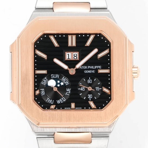 Patek Philippe Cubitus 5822 Stainless Steel Blue Dial 파텍필립 큐비터스 5822 스테인리스 골드 블랙 다이얼 45mm