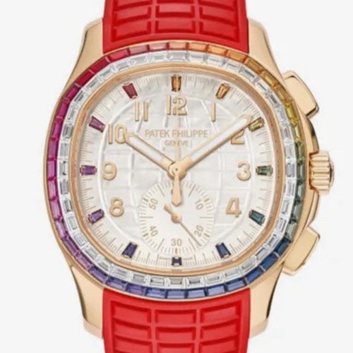 Patek Philippe Aquanaut Luce 7968 Rainbow Chronograph 39.9mm 파텍필립 아쿠아넛 루체 7968 레인보우 크로노그래프 레드러버 39.9mm