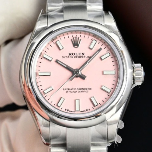 Rolex Oyster Perpetual 28 Automatic 롤렉스 오이스터 퍼페츄얼 28 자동 여성 시계 핑크다이얼