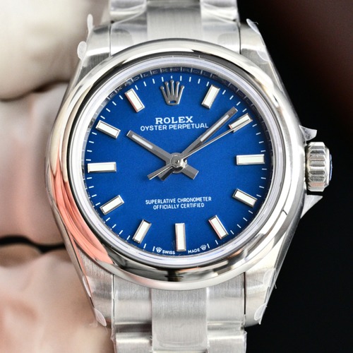 Rolex Oyster Perpetual 28 Automatic 롤렉스 오이스터 퍼페츄얼 28 자동 여성 시계 블루다이얼