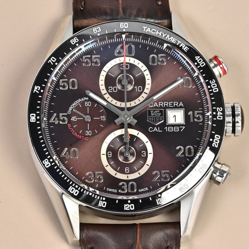 TAG Heuer Carrera Calibre 1887 Chronograph CV2A12.FC6236 태그호이어 까레라 칼리버 1887 크로노그래프 브라운 43mm