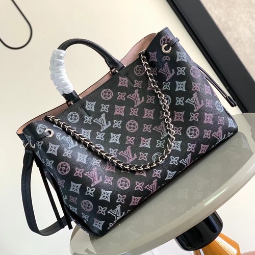 Louis Vuitton Bella Tote Flight Mode 루이비통 벨라 토트 플라이트 모드 모노그램 엠보스드 가죽 탠 M59200 / M59655 멀티컬러 32cm