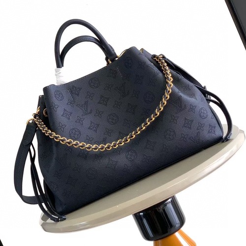 Louis Vuitton Bella Tote Flight Mode 루이비통 벨라 토트 플라이트 모드 모노그램 엠보스드 가죽 탠 M59200 / M59655 네이비 32cm